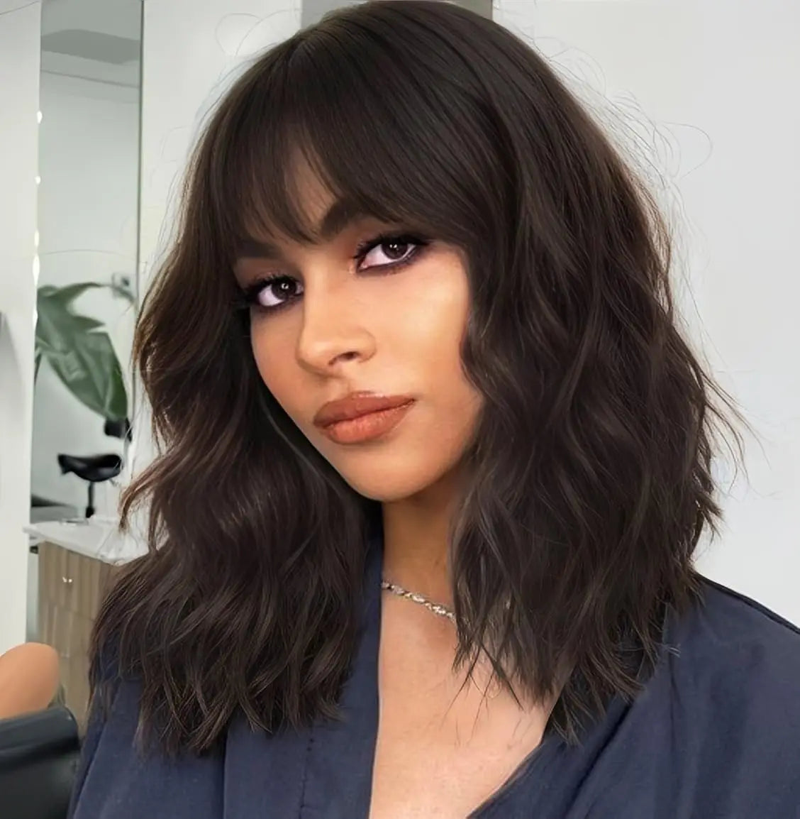 The Muse Romantic Wave with Soft Fringe