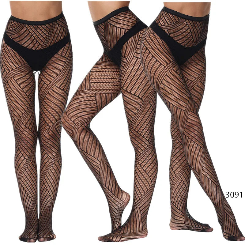 The Renaissance High-Stretch Textured Fishnets