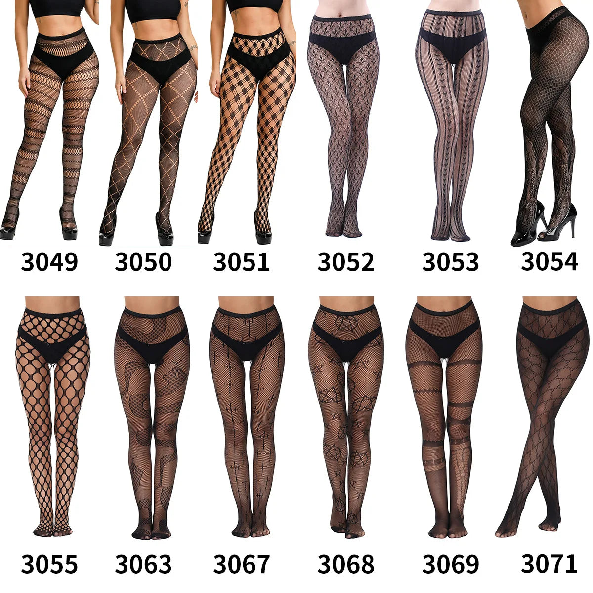 The Renaissance High-Stretch Textured Fishnets