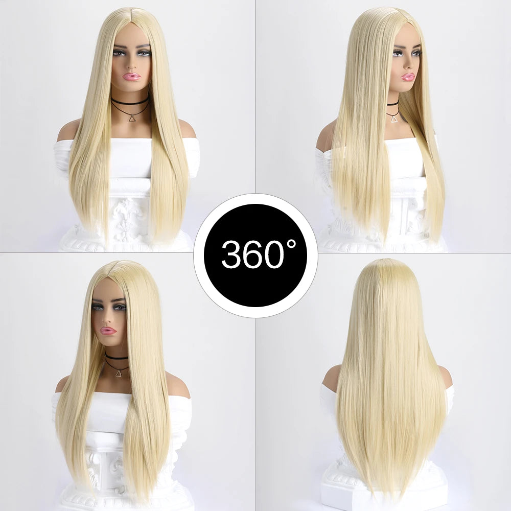 The Enchantress 26-Inch Sleek Straight Wig with Framing Bangs