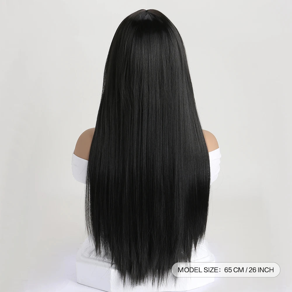 The Enchantress 26-Inch Sleek Straight Wig with Framing Bangs