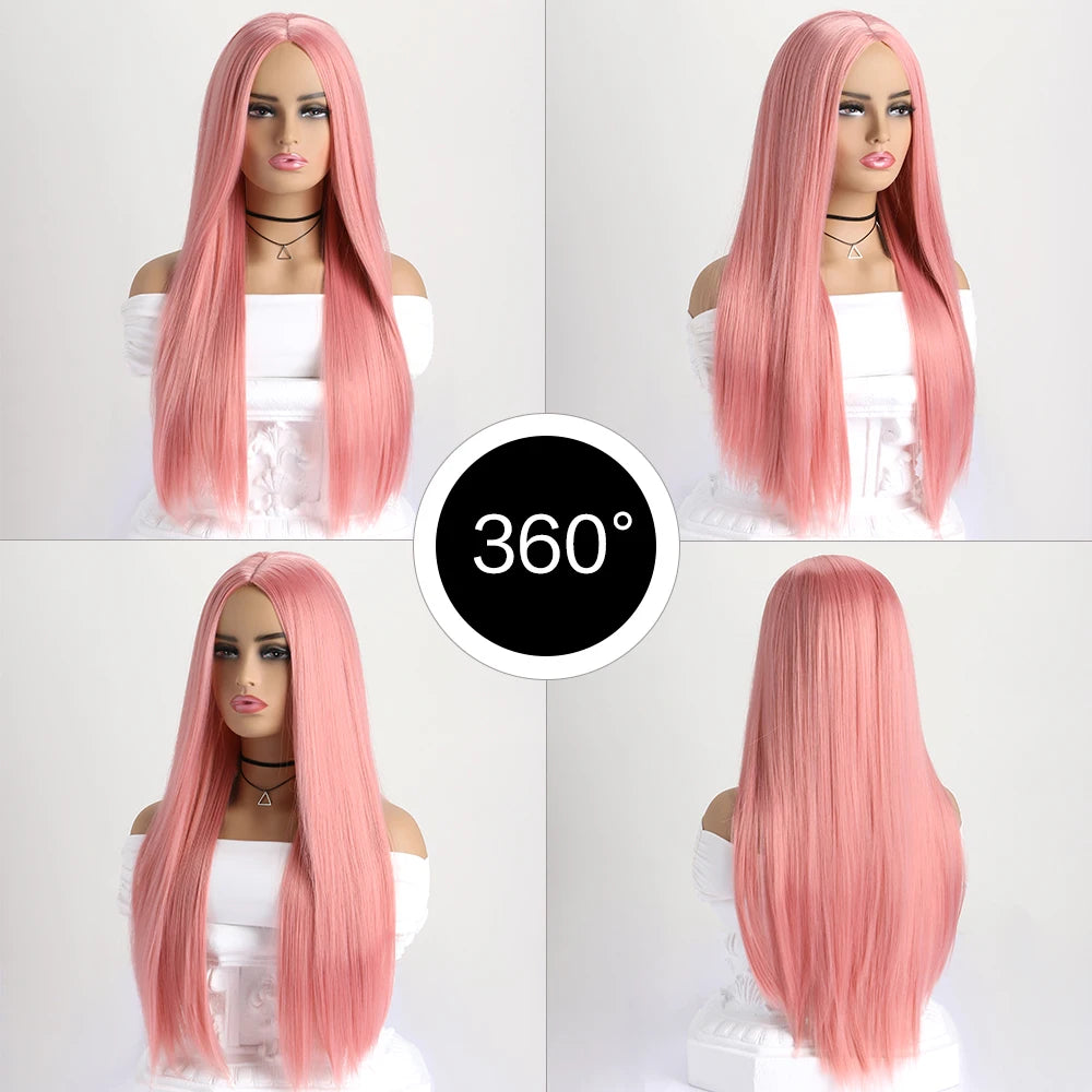 The Enchantress 26-Inch Sleek Straight Wig with Framing Bangs