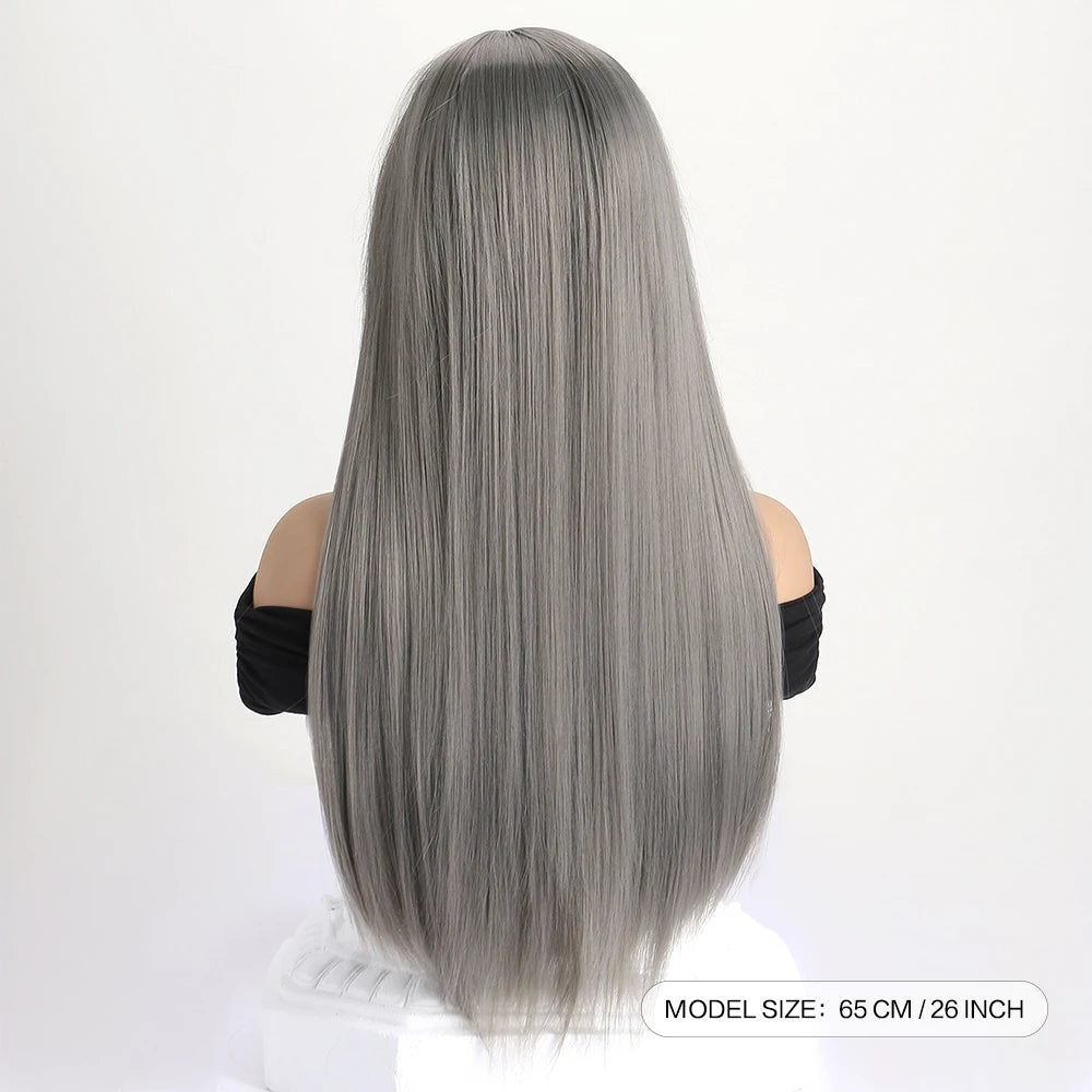 The Enchantress 26-Inch Sleek Straight Wig with Framing Bangs