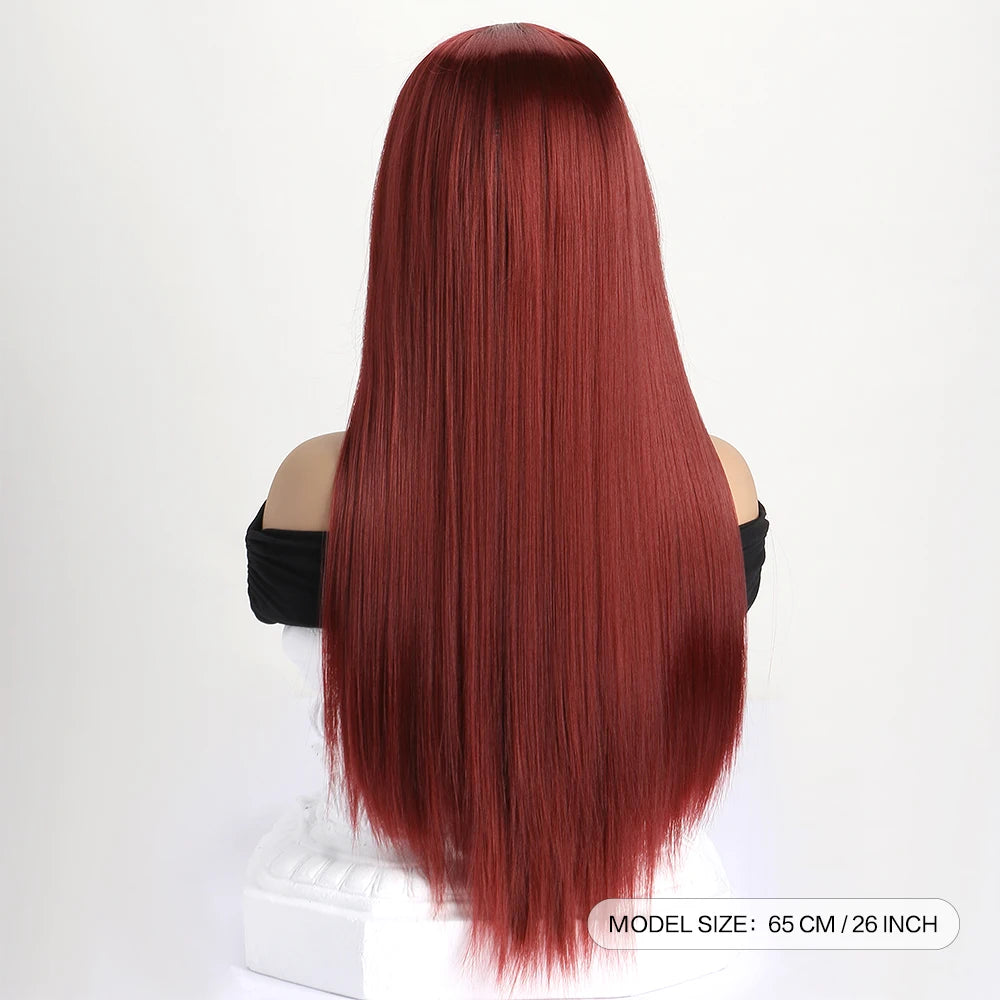 The Enchantress 26-Inch Sleek Straight Wig with Framing Bangs
