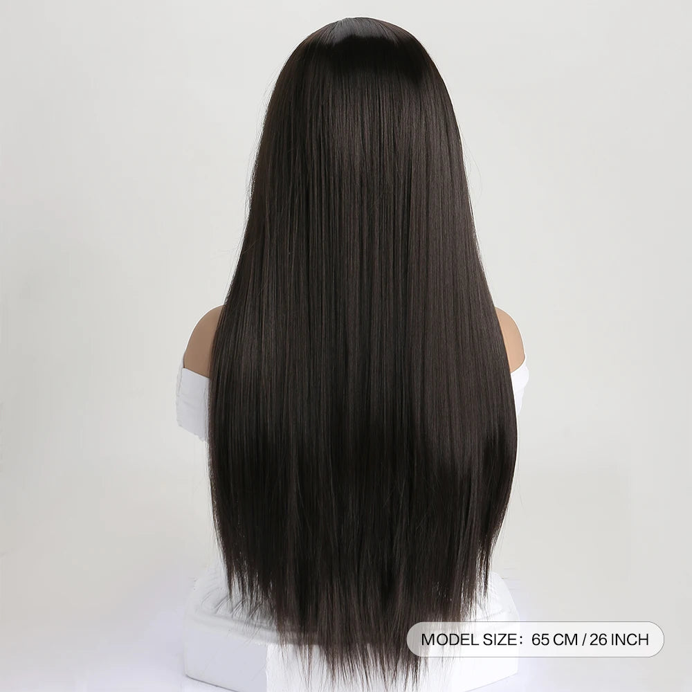 The Enchantress 26-Inch Sleek Straight Wig with Framing Bangs