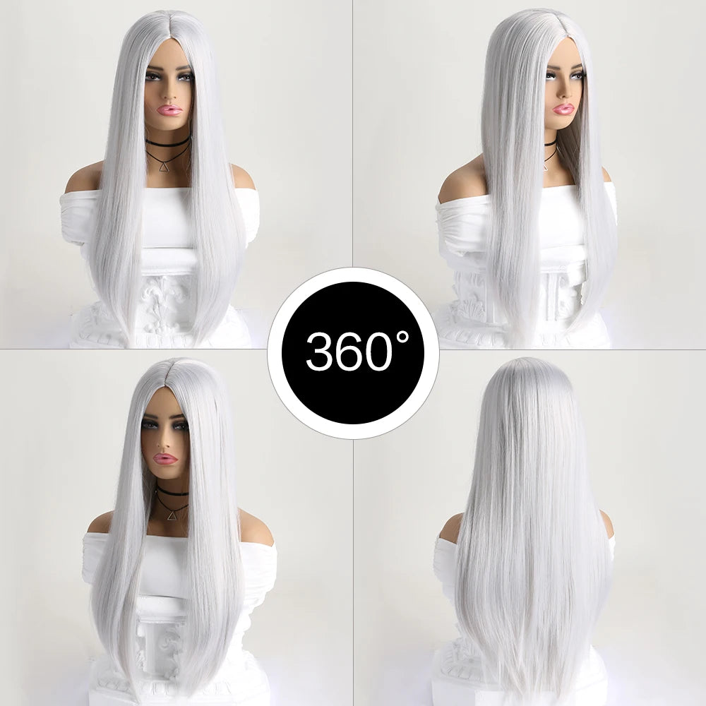 The Enchantress 26-Inch Sleek Straight Wig with Framing Bangs