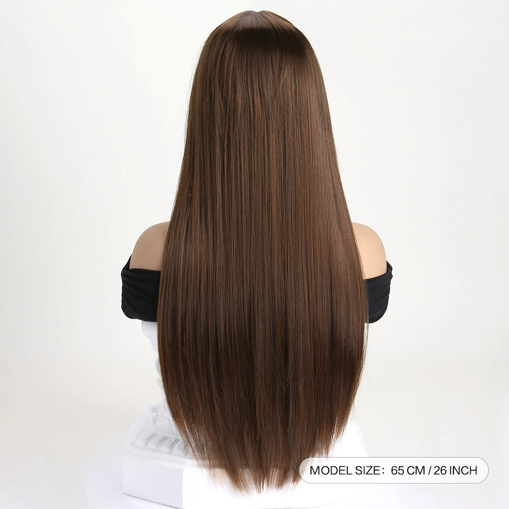 The Enchantress 26-Inch Sleek Straight Wig with Framing Bangs