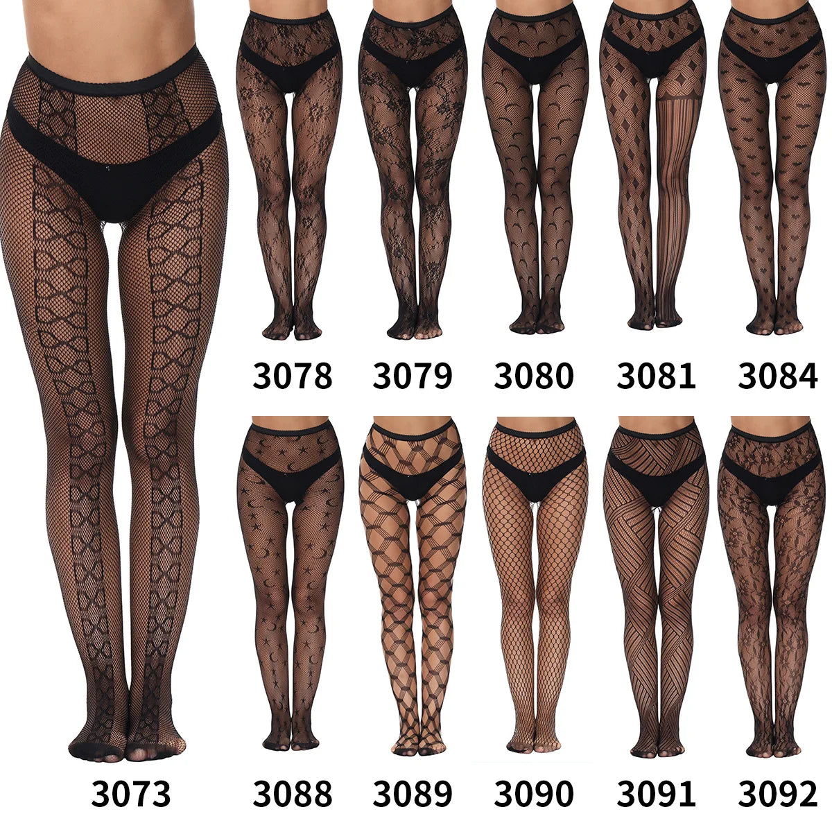 The Renaissance High-Stretch Textured Fishnets