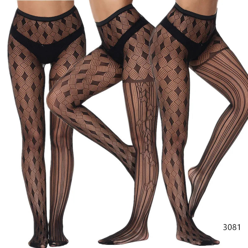 The Renaissance High-Stretch Textured Fishnets