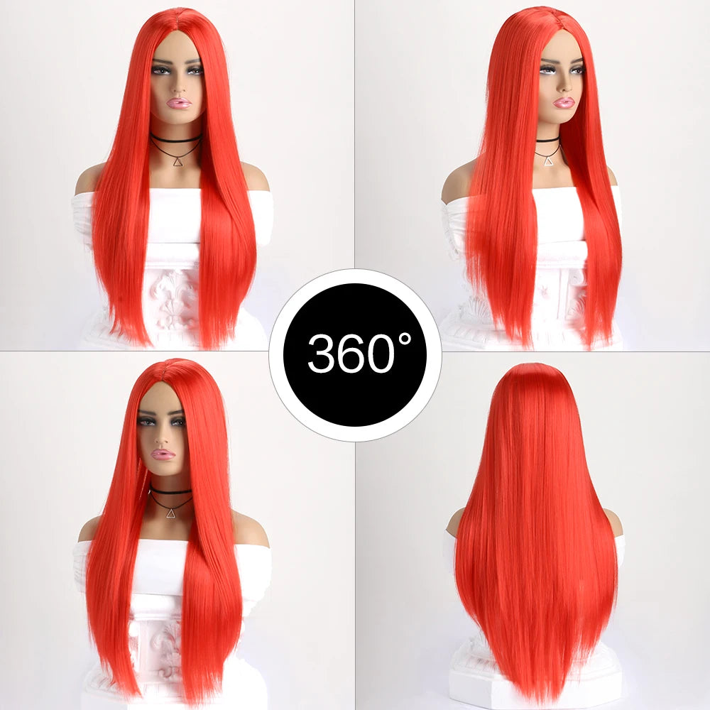 The Enchantress 26-Inch Sleek Straight Wig with Framing Bangs